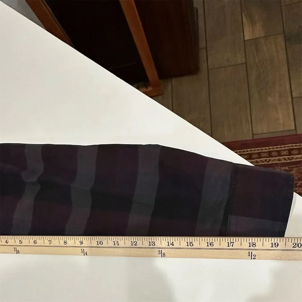 Murano Men's Plaid Long Sleeve‎ Button-Up Shirt Multicolor Size S - Picture 5 of 6